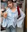 【WEB限定】楊柳シアーラッフルブラウス