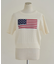 【RMAF】アメリカ国旗ケーブル半袖ニット