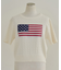 【RMAF】アメリカ国旗ケーブル半袖ニット