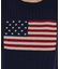 【RMAF】アメリカ国旗ケーブル半袖ニット