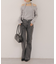 ストーン付デニムフレアパンツ