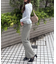 ストーン付デニムフレアパンツ