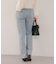 ストーン付デニムフレアパンツ