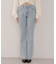 ストーン付デニムフレアパンツ