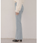 ストーン付デニムフレアパンツ