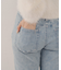 ストーン付デニムフレアパンツ