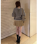 【RMAF】バックリボンベロアモールケーブルニット