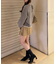 【RMAF】バックリボンベロアモールケーブルニット