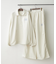 【NUNIFE】【SET UP対応】ナイロンイージーワイドパンツ