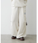 【NUNIFE】【SET UP対応】ナイロンイージーワイドパンツ