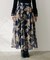 【natural couture】大花プリントメッシュスカート