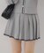 【RMAF】裾ライン入りプリーツミニスカート