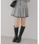 【RMAF】裾ライン入りプリーツミニスカート