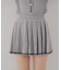 【セットアップ対応】裾ライン入りプリーツミニスカート