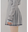 【セットアップ対応】裾ライン入りプリーツミニスカート