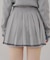 【セットアップ対応】裾ライン入りプリーツミニスカート