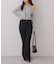 【Lサイズが登場！】【後ろ姿まで可愛い】バックリボンデニムフレアパンツ