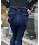 【Lサイズが登場！】【後ろ姿まで可愛い】バックリボンデニムフレアパンツ