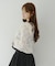 起毛カットジャガードラッフルカーデ