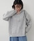 ネップ入りハーフジップニット