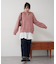 ネップ入りハーフジップニット
