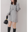 【カーディガン付き】ニットミニワンピース