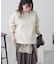 【NUNIFE】【リバイバル】スウェットライクニットプルオーバー
