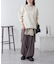 【NUNIFE】【リバイバル】スウェットライクニットプルオーバー
