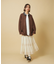 【nane】【India Series】レースピンタックロングスカート