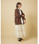 【nane】【India Series】レースピンタックロングスカート