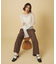 【SET UP対応】ツータックストレートパンツ