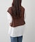 ネックレス刺繍ドッキングプルオーバー