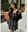 【Tweed Collection】肩リボンミニジャンスカ