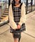 【Tweed Collection】肩リボンミニジャンスカ