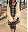 【Tweed Collection】肩リボンミニジャンスカ