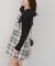 【Tweed Collection】肩リボンミニジャンスカ