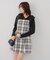 【Tweed Collection】肩リボンミニジャンスカ