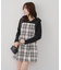 【Tweed Collection】肩リボンミニジャンスカ