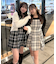 【Tweed Collection】肩リボンミニジャンスカ