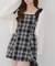 【Tweed Collection】肩リボンミニジャンスカ