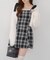 【Tweed Collection】肩リボンミニジャンスカ