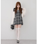 【Tweed Collection】肩リボンミニジャンスカ
