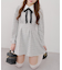 【Tweed Collection】ツイード配色衿ミニワンピース