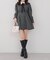 【Tweed Collection】ツイード配色衿ミニワンピース