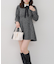 【Tweed Collection】ツイード配色衿ミニワンピース