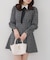 【Tweed Collection】ツイード配色衿ミニワンピース