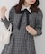 【Tweed Collection】ツイード配色衿ミニワンピース