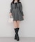 【Tweed Collection】ツイード配色衿ミニワンピース
