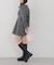 【Tweed Collection】ツイード配色衿ミニワンピース