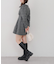 【Tweed Collection】ツイード配色衿ミニワンピース